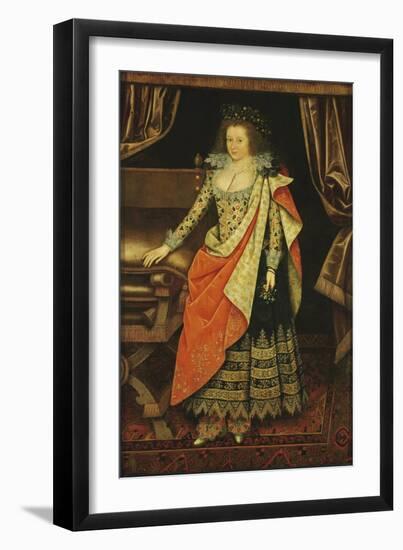 Portrait of Lady Frances Stewart, Duchess of Richmond and Lennox, Countess of Hertford, Née Howard-Marcus Gheeraerts The Younger-Framed Giclee Print