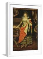 Portrait of Lady Frances Stewart, Duchess of Richmond and Lennox, Countess of Hertford, Née Howard-Marcus Gheeraerts The Younger-Framed Giclee Print