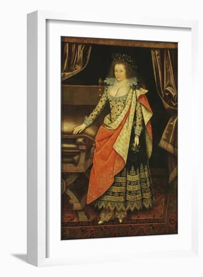 Portrait of Lady Frances Stewart, Duchess of Richmond and Lennox, Countess of Hertford, Née Howard-Marcus Gheeraerts The Younger-Framed Giclee Print