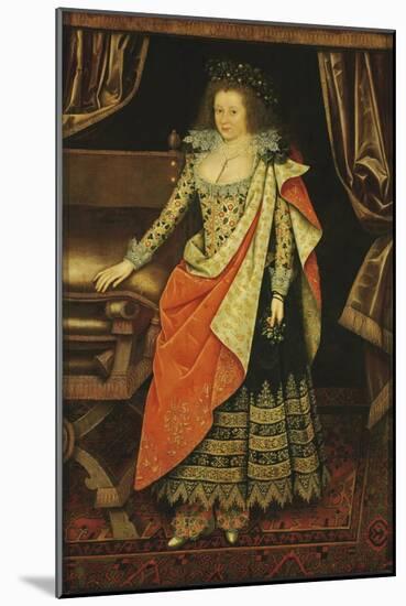 Portrait of Lady Frances Stewart, Duchess of Richmond and Lennox, Countess of Hertford, Née Howard-Marcus Gheeraerts The Younger-Mounted Giclee Print