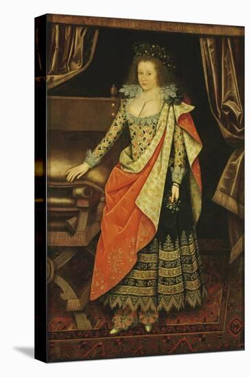 Portrait of Lady Frances Stewart, Duchess of Richmond and Lennox, Countess of Hertford, Née Howard-Marcus Gheeraerts The Younger-Stretched Canvas