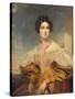 Portrait of Lady Georgiana Clinton-George Clint-Stretched Canvas