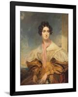 Portrait of Lady Georgiana Clinton-George Clint-Framed Giclee Print