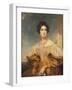 Portrait of Lady Georgiana Clinton-George Clint-Framed Giclee Print