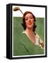 "Portrait of Lady Golfer,"April 22, 1933-Penrhyn Stanlaws-Framed Stretched Canvas