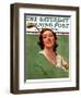 "Portrait of Lady Golfer," Saturday Evening Post Cover, April 22, 1933-Penrhyn Stanlaws-Framed Giclee Print