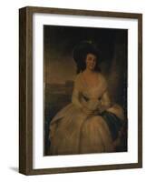 Portrait of Lady Gordon-Romney-Framed Giclee Print