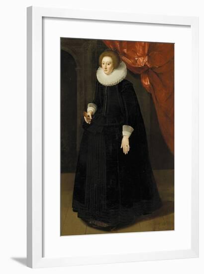 Portrait of Lady Harbord, C.1630-null-Framed Giclee Print