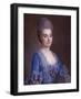 Portrait of Lady in Blue-Francois Hubert Drouais-Framed Giclee Print