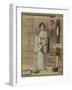 Portrait of Lady in Kimono with Fan-null-Framed Photographic Print