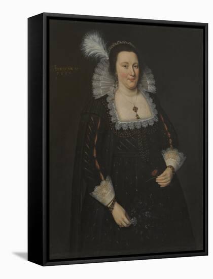 Portrait of Lady Margaret Livingstone, 2nd Countess of Wigtown-Adam de Colone-Framed Stretched Canvas