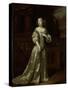 Portrait of Lady Philippina Staunton, Wife of Roelof Van Arkel, Lord of Burgst-Caspar Netscher-Stretched Canvas