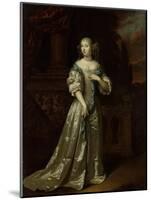 Portrait of Lady Philippina Staunton, Wife of Roelof Van Arkel, Lord of Burgst-Caspar Netscher-Mounted Art Print