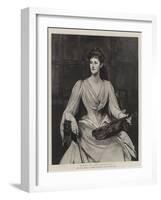 Portrait of Lady Skelmersdale-James Jebusa Shannon-Framed Giclee Print