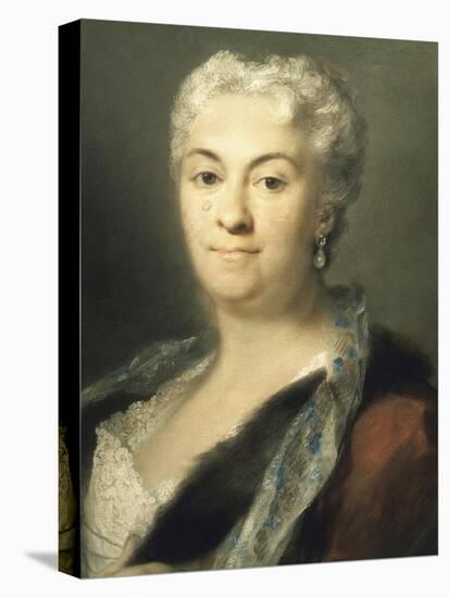 Portrait of Lady-Rosalba Carriera-Stretched Canvas