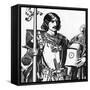 Portrait of Lancelot Du Lac, Illustration from 'The Story of the Champions of the round Table', 190-Howard Pyle-Framed Stretched Canvas
