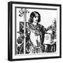 Portrait of Lancelot Du Lac, Illustration from 'The Story of the Champions of the round Table', 190-Howard Pyle-Framed Giclee Print