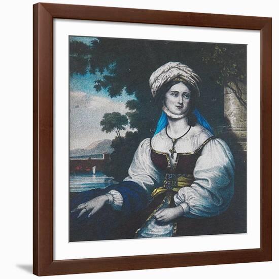 Portrait of Laskarina Bouboulina, 1830-Adam Friedel-Framed Giclee Print