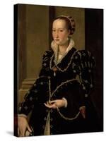 Portrait of Laudomia de Medici-Agnolo Bronzino-Stretched Canvas