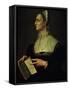 Portrait of Laura Battiferri, circa 1555-60-Agnolo Bronzino-Framed Stretched Canvas