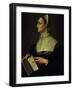 Portrait of Laura Battiferri, circa 1555-60-Agnolo Bronzino-Framed Giclee Print