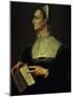 Portrait of Laura Battiferri, circa 1555-60-Agnolo Bronzino-Mounted Giclee Print