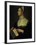 Portrait of Laura Battiferri, circa 1555-60-Agnolo Bronzino-Framed Giclee Print