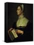 Portrait of Laura Battiferri, circa 1555-60-Agnolo Bronzino-Framed Stretched Canvas