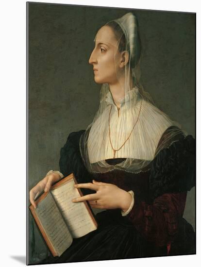 Portrait of Laura Battiferri-Agnolo Bronzino-Mounted Giclee Print