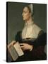 Portrait of Laura Battiferri-Agnolo Bronzino-Stretched Canvas