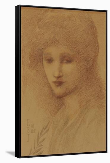 Portrait of Laura Lyttelton-Edward Burne-Jones-Framed Stretched Canvas