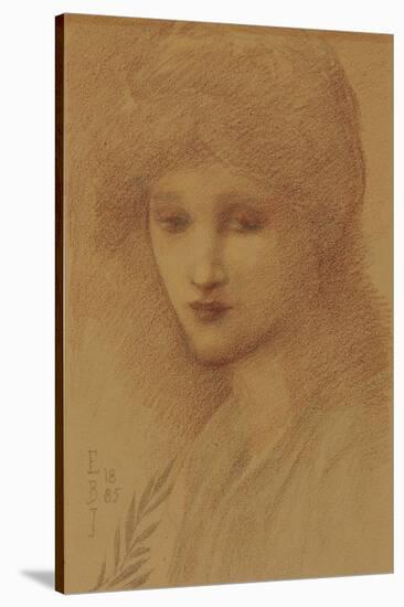 Portrait of Laura Lyttelton-Edward Burne-Jones-Stretched Canvas
