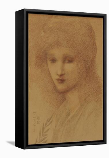 Portrait of Laura Lyttelton-Edward Burne-Jones-Framed Stretched Canvas