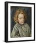 Portrait of Laura Theresa Epps (Lady Alma-Tadema) as a Child, 1860-John Brett-Framed Giclee Print