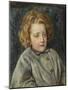 Portrait of Laura Theresa Epps (Lady Alma-Tadema) as a Child, 1860-John Brett-Mounted Giclee Print
