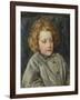 Portrait of Laura Theresa Epps (Lady Alma-Tadema) as a Child, 1860-John Brett-Framed Giclee Print