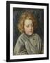 Portrait of Laura Theresa Epps (Lady Alma-Tadema) as a Child, 1860-John Brett-Framed Giclee Print