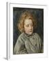 Portrait of Laura Theresa Epps (Lady Alma-Tadema) as a Child, 1860-John Brett-Framed Giclee Print