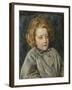 Portrait of Laura Theresa Epps (Lady Alma-Tadema) as a Child, 1860-John Brett-Framed Giclee Print