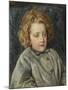 Portrait of Laura Theresa Epps (Lady Alma-Tadema) as a Child, 1860-John Brett-Mounted Giclee Print