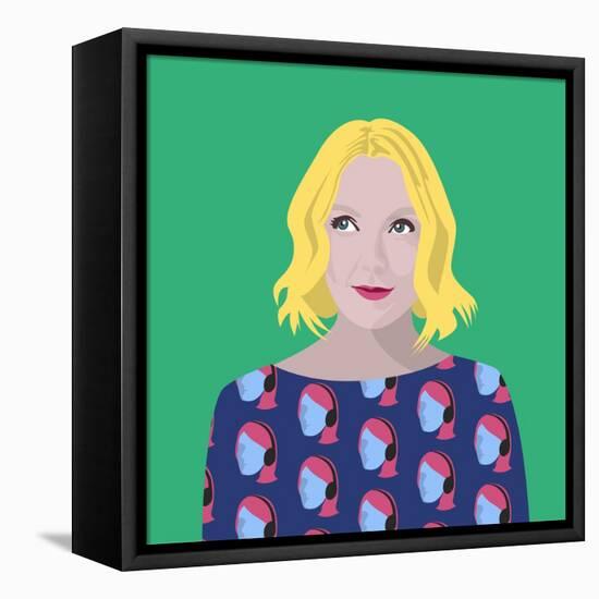 Portrait of Lauren Laverne-Claire Huntley-Framed Stretched Canvas