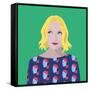 Portrait of Lauren Laverne-Claire Huntley-Framed Stretched Canvas