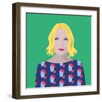 Portrait of Lauren Laverne-Claire Huntley-Framed Giclee Print