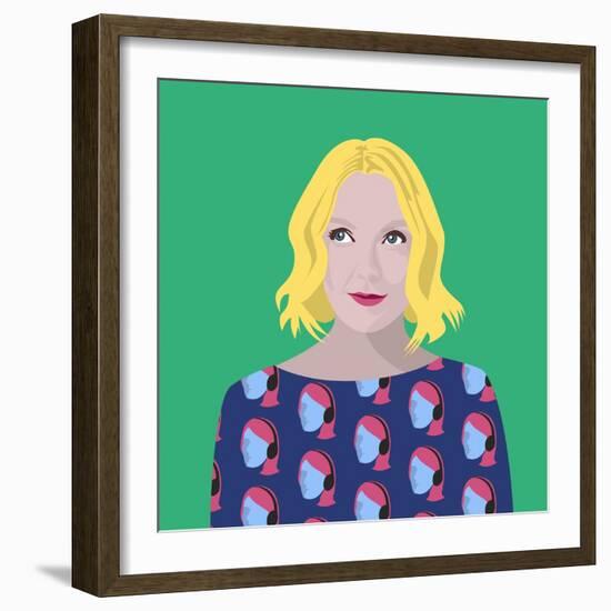 Portrait of Lauren Laverne-Claire Huntley-Framed Giclee Print