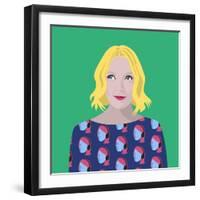 Portrait of Lauren Laverne-Claire Huntley-Framed Giclee Print