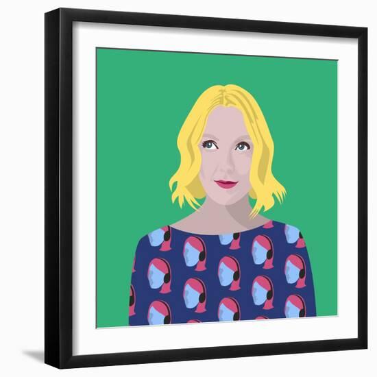 Portrait of Lauren Laverne-Claire Huntley-Framed Giclee Print