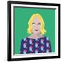 Portrait of Lauren Laverne-Claire Huntley-Framed Giclee Print