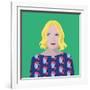 Portrait of Lauren Laverne-Claire Huntley-Framed Giclee Print