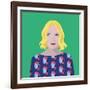 Portrait of Lauren Laverne-Claire Huntley-Framed Giclee Print