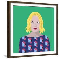 Portrait of Lauren Laverne-Claire Huntley-Framed Giclee Print